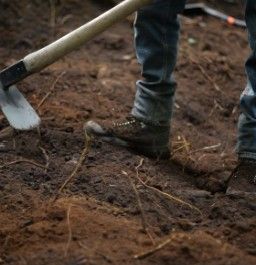 Shovel shaping trail tread